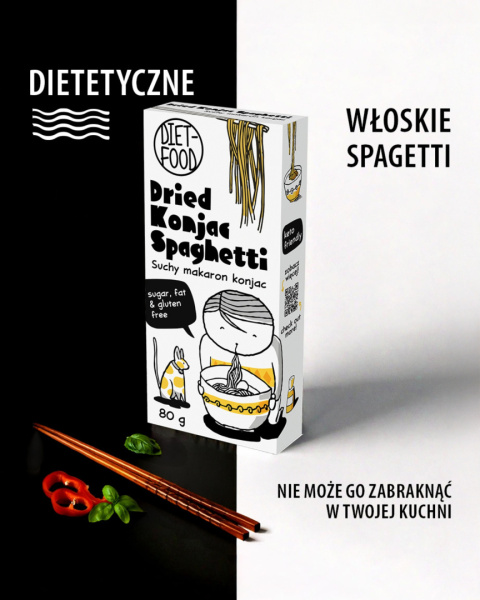 Suchy Makaron Shirataki Konjac Spaghetti 80 g