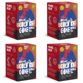 2+2 GRATIS! Bio Cold Be Gone Herbal Tea - herbata ziołowa z rooibosem 20 torebek - 30 g