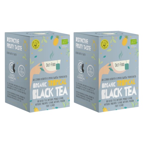 1+1 GRATIS! Bio Tropical Black Tea - czarna herbata o smaku owoców tropikalnych 20 torebek - 40 g