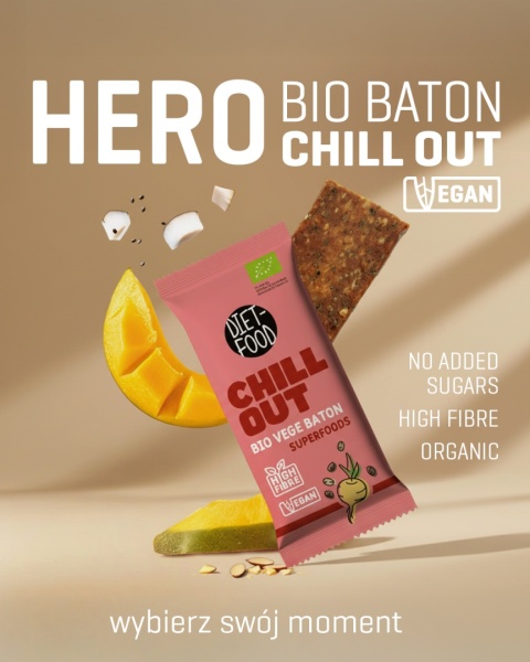 20 x Bio Wegański Batonik CHILL OUT - superfoods 35 g