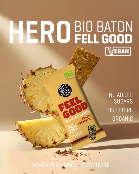 20 x Bio Vegan Bar FEEL GOOD - fruit with prebiotics 35 g