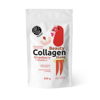 Beauty Kolagen Shake z truskawką i witaminą C 200 g