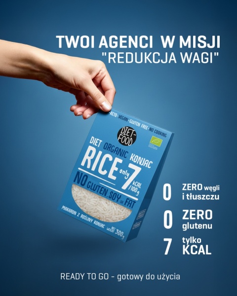 Bio Makaron Shirataki Konjac Ryż 385 g