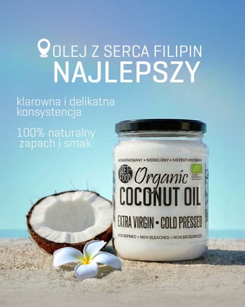 Bio Olej Kokosowy Nierafinowany Extra Virgin 500 ml