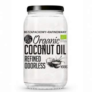 Bio Olej Kokosowy Rafinowany 1000 ml