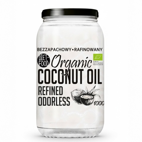 Bio Olej Kokosowy Rafinowany 1000 ml