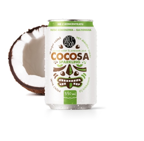 Cocosa Sparkling Coconut Water 330 ml (deposit)