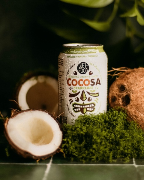 Cocosa Woda Kokosowa z młodego kokosa Gazowana 330 ml (kaucja)