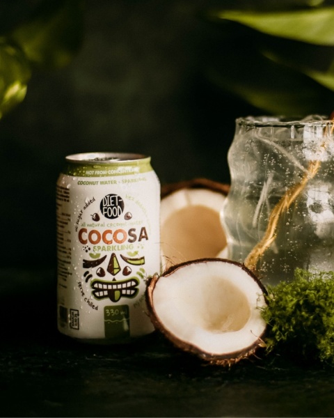 Cocosa Woda Kokosowa z młodego kokosa Gazowana 330 ml