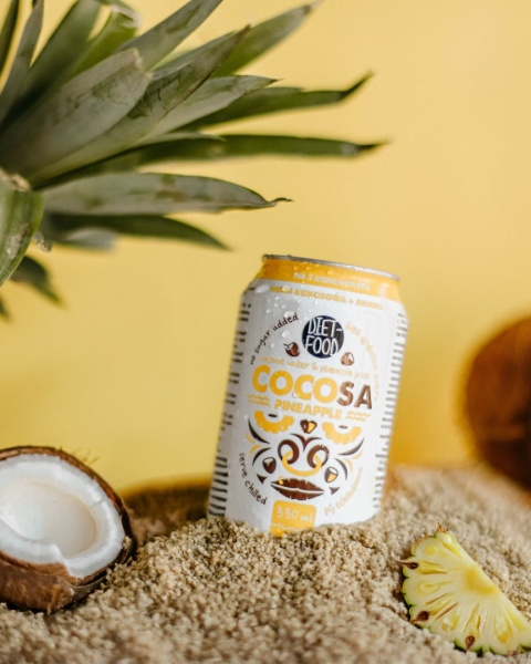 Cocosa Woda Kokosowa z młodego kokosa Niegazowana z sokiem z Ananasa NFC 330 ml (kaucja)