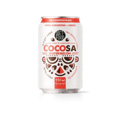 Cocosa Woda Kokosowa Niegazowana z sokiem z Arbuza NFC 330 ml (kaucja)