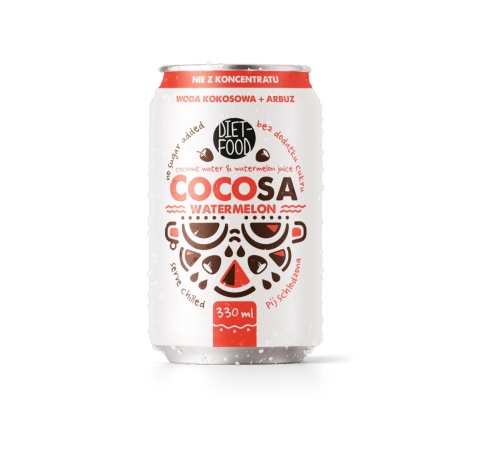Cocosa Woda Kokosowa Niegazowana z sokiem z Arbuza NFC 330 ml (kaucja)