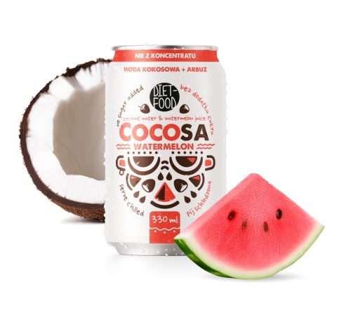 Cocosa Woda Kokosowa Niegazowana z sokiem z Arbuza NFC 330 ml (kaucja)