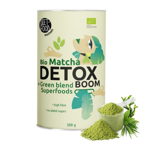 Bio Matcha Detox Boom 300 g + MILK FROTHER - Elektryczny Spieniacz