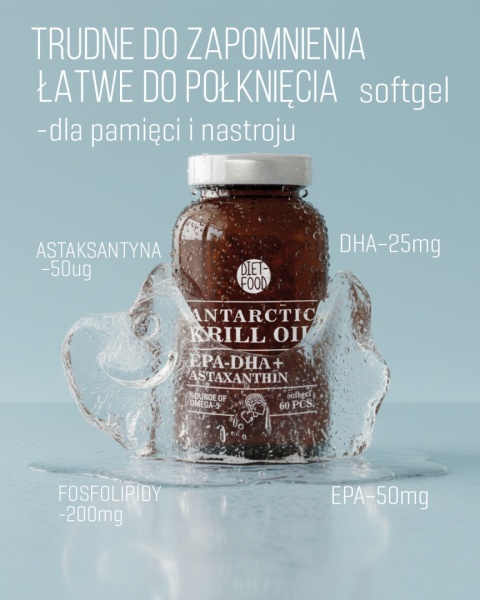 Antarctic Krill Oil with Astaxanthin 42 g - 60 caps.