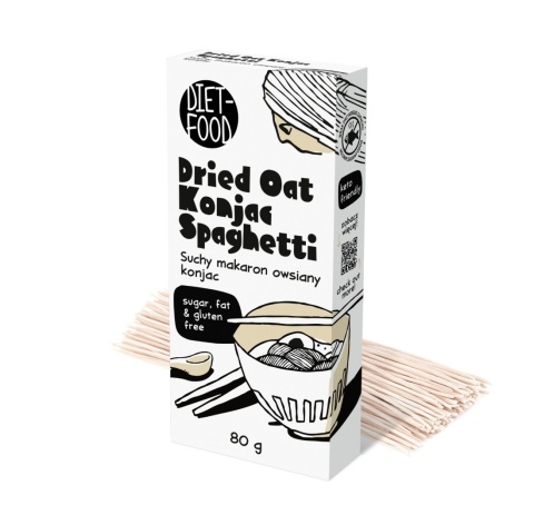 Suchy Makaron Owsiany Shirataki Konjac Spaghetti 80 g