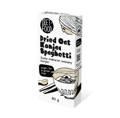 Suchy Makaron Owsiany Shirataki Konjac Spaghetti 80 g