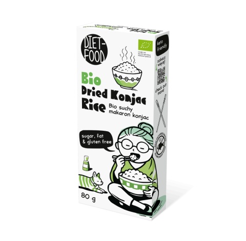 Bio Suchy Makaron Shirataki Konjac Ryż 80 g