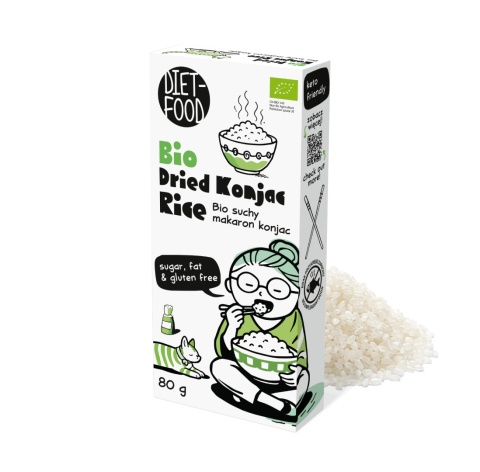 Bio Suchy Makaron Shirataki Konjac Ryż 80 g