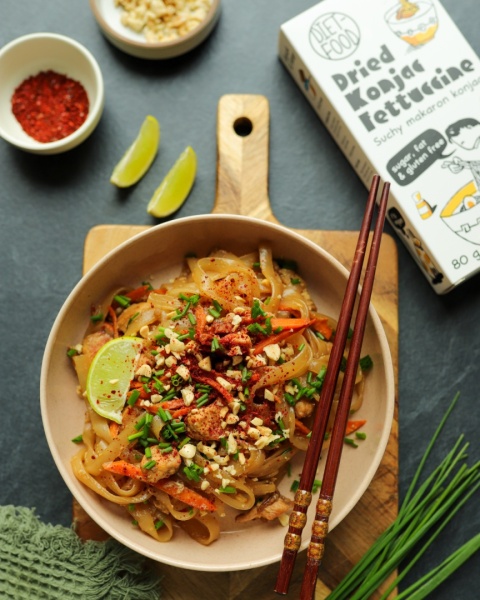 Dried Shirataki Konjac Pasta Fettucine 80 g