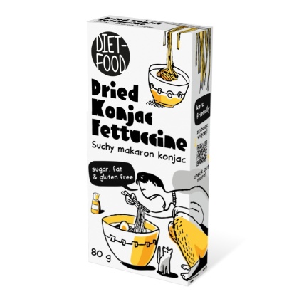 Dried Shirataki Konjac Pasta Fettucine 80 g