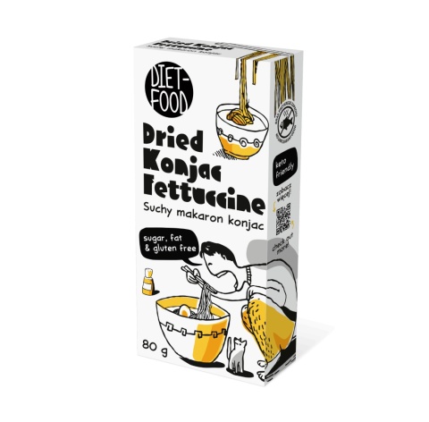 Dried Shirataki Konjac Pasta Fettucine 80 g