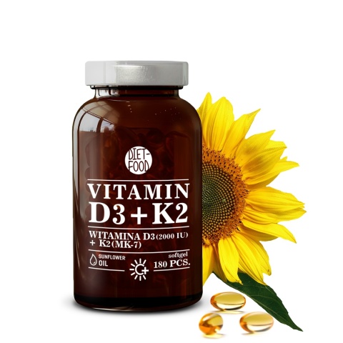 WITAMINA D3+K2 mk7 180 szt.