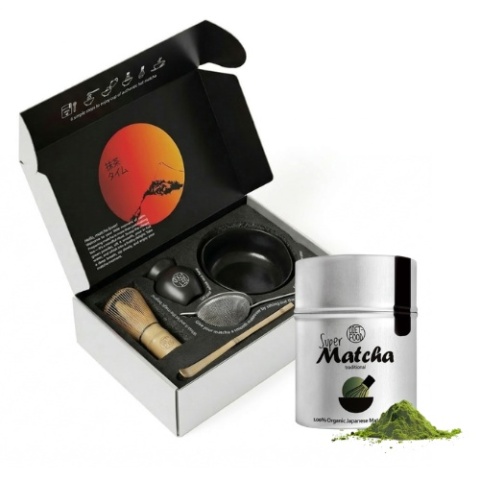 Zestaw Akcesoriów Matcha Ceremonial Set + Bio Super Matcha Tradycyjna 40 g