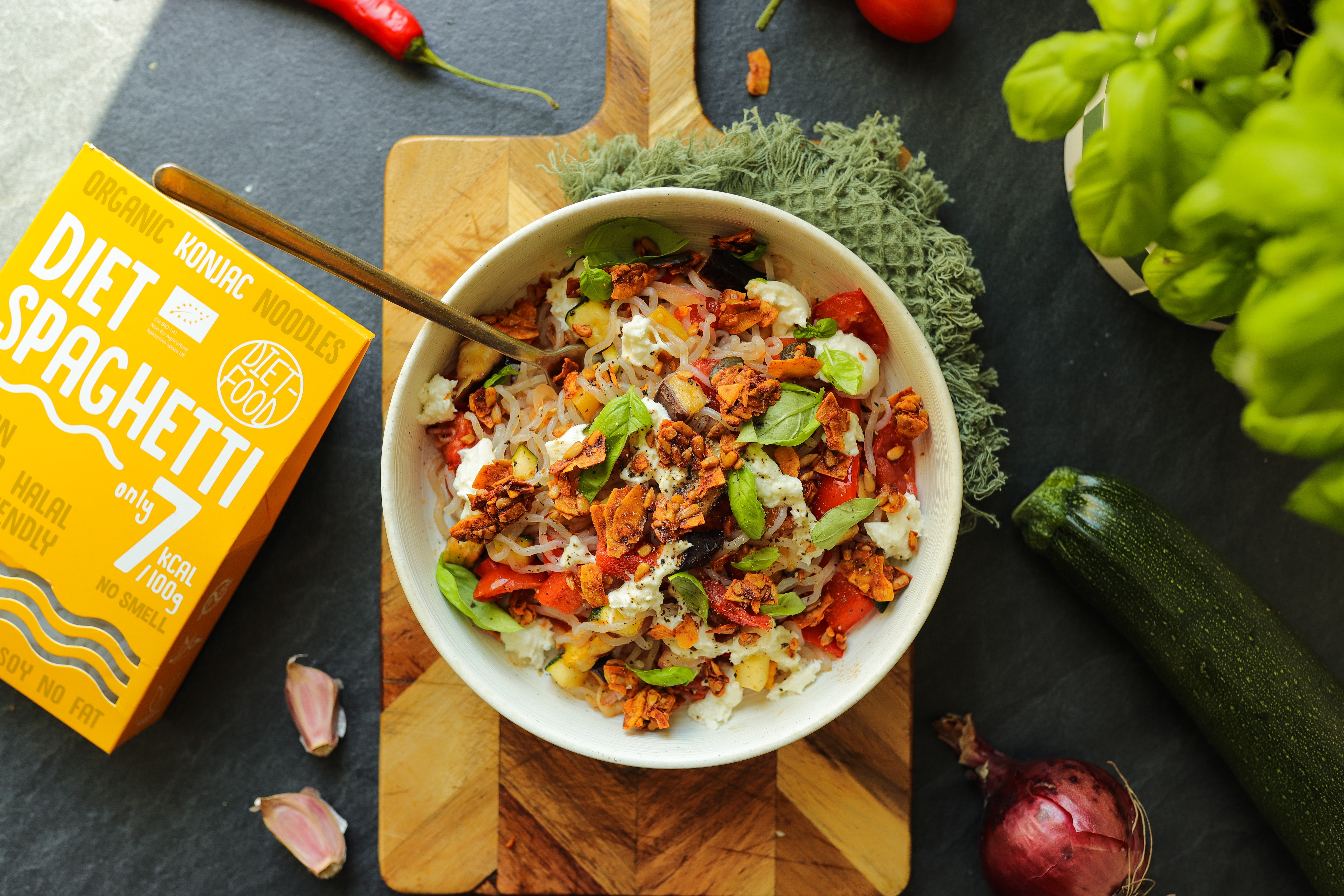 [RECIPE] Fit konjac pasta with roasted vegetables and mozzarella #7